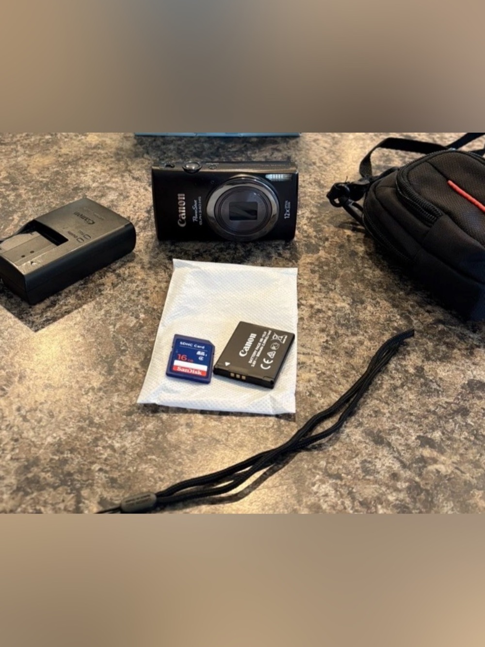 Canon PowerShot ELPH 340 HS 16.1MP Digital Black Camera Bundle Set